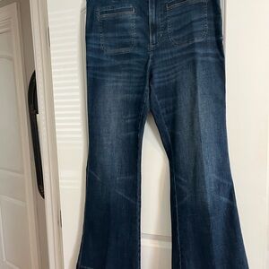 Women's Blue Flared Jeans